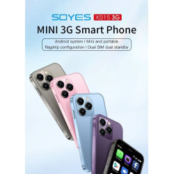 XS15 – Mini Smartphone Android 8.1, 3", 2+16Go, Dual SIM, WiFi, GPS