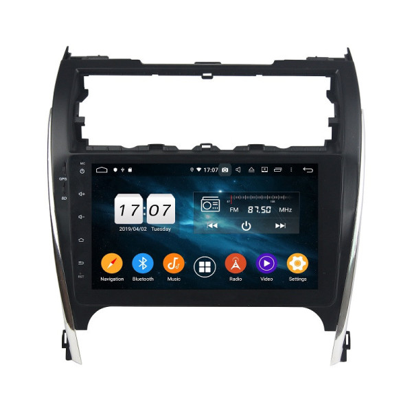 Autoradio Android 10 GPS Multimédia 10.1" DSP Bluetooth 5.0 Caméra AHD pour Toyota Camry (2012–2017)