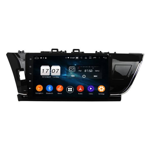 Autoradio Android 10 GPS Multimédia 10.1" DSP Bluetooth 5.0 Caméra AHD pour Toyota Corolla (2014–2015) LHD