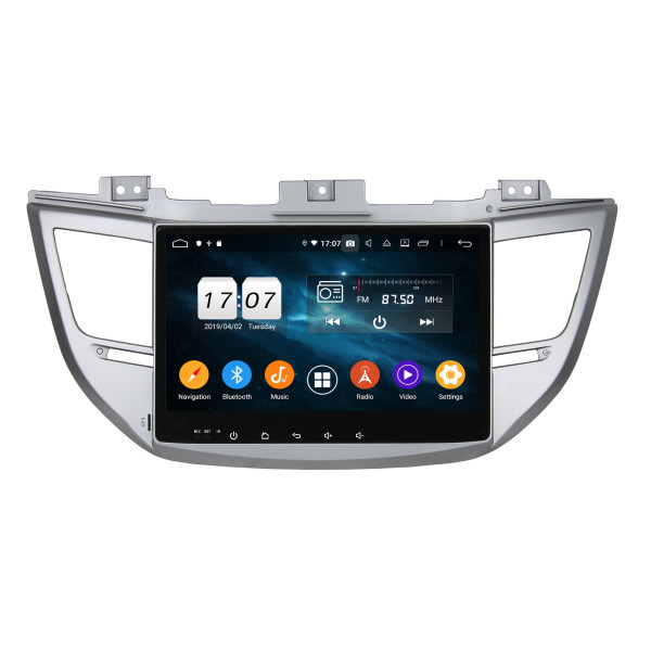 Autoradio Android 10 GPS Multimédia 10.1" DSP Bluetooth 5.0 Caméra AHD pour Hyundai ix35 / Tucson (2015–2017)