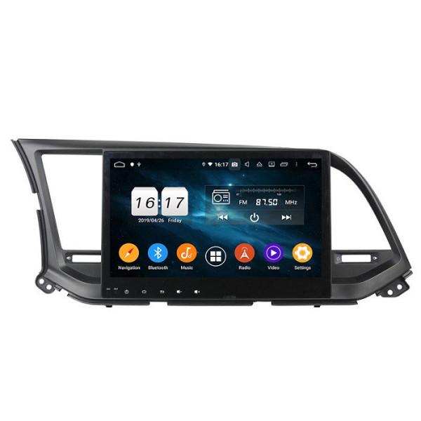 Autoradio Android 10 GPS Multimédia 10.1" DSP Bluetooth 5.0 Caméra AHD pour Hyundai Elantra (2016–2018)