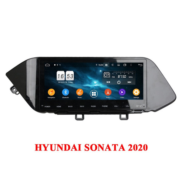 Autoradio Android 10 GPS Multimédia 10.25" DSP Bluetooth 5.0 Caméra AHD pour Hyundai Sonata (2020)