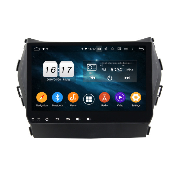 Autoradio Android 10 GPS Multimédia 9" DSP Bluetooth 5.0 Caméra AHD pour Hyundai ix45 / Santa Fe (2013–2016)
