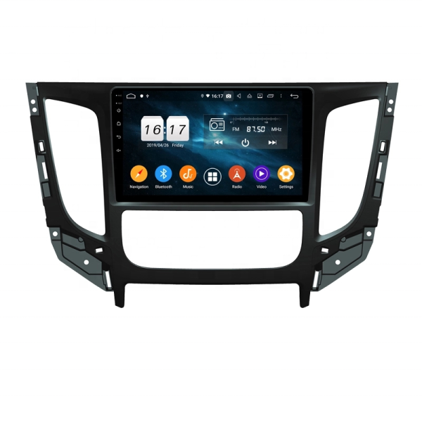 Autoradio Android 10 GPS Multimédia 9" DSP Bluetooth 5.0 Caméra AHD pour Mitsubishi Triton / L200 (2015–2018) High Level
