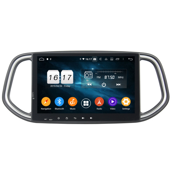 Autoradio Android 10 GPS Multimédia 10.1" avec DSP, Bluetooth 5.0 et Caméra AHD Compatible KIA KX3 2014-2017