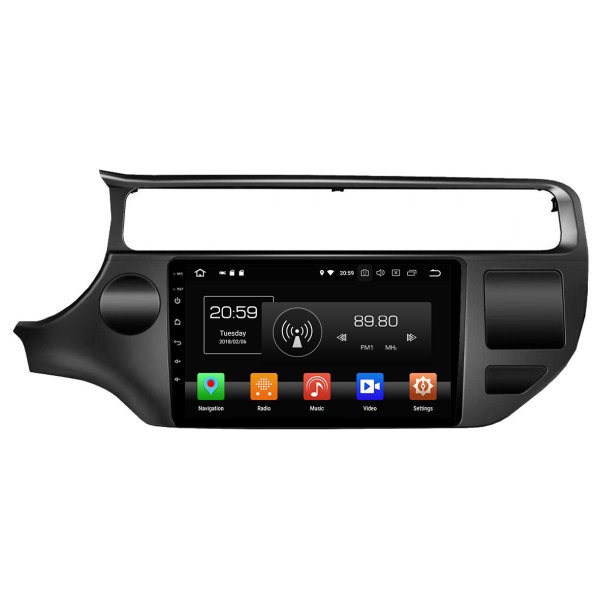 Autoradio Android 10 GPS Multimédia 9" avec DSP, Bluetooth 5.0 et Caméra AHD Compatible KIA K3/RIO 2015-2019