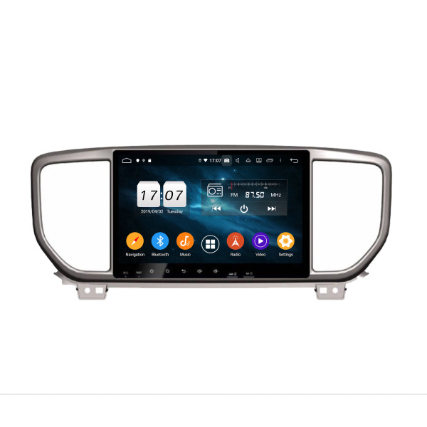 Autoradio Android 10 GPS Multimédia 9" avec DSP, Bluetooth 5.0 et Caméra AHD Compatible KIA Sportage 2018-2019