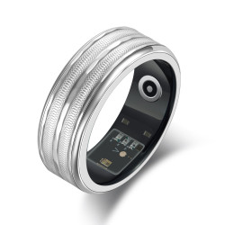 Bague Connectée Intelligente SR07 – Titane Premium, NFC, Santé & Sport, Étanche IP68