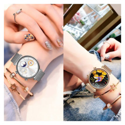 Montre Connectée Élégante – Suivi Non-Invasif de la Glycémie & Santé Complète