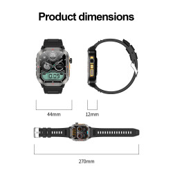 Montre GPS Sportive AMOLED 1.95’’ avec Baromètre et Boussole