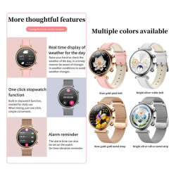 Montre Connectée Élégante – Suivi Non-Invasif de la Glycémie & Santé Complète