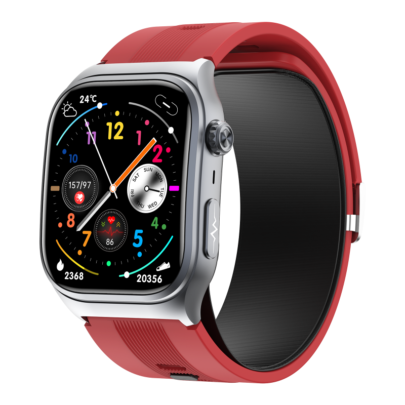 Montre Connectée Air Pump Médicale – ECG & Glucose