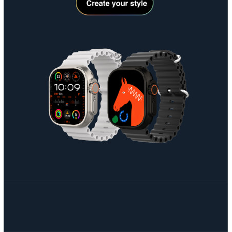 Montre Connectée AMOLED 2.04" – NFC, GPS, GPT et Santé