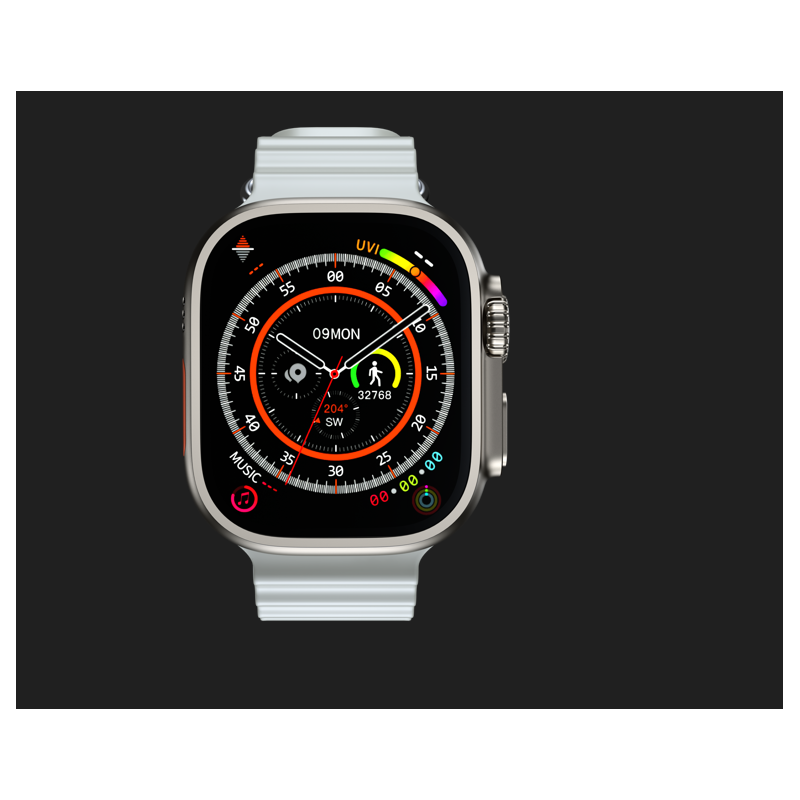 Montre Connectée Ultra 2 – Écran 2.04", NFC, GPS, GPT, Santé