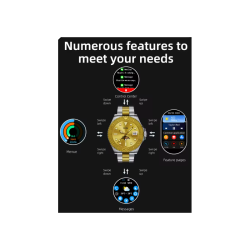 Montre Connectée AMOLED Élégante avec Mesure de Température Corporelle