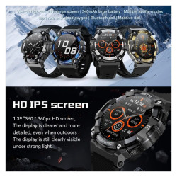 Montre Connectée Écran HD TFT – Appels Bluetooth & Surveillance Cardio-Vasculaire