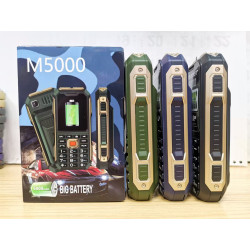 Téléphone Portable Résistant M5000 - Double SIM, Batterie 6800mAh, Lampe Torche Ultra Puissante